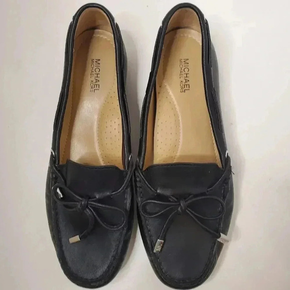 MICHAEL KORS Black Sutton Moccasin Flat Loafers size 7 - Picture 5 of 10